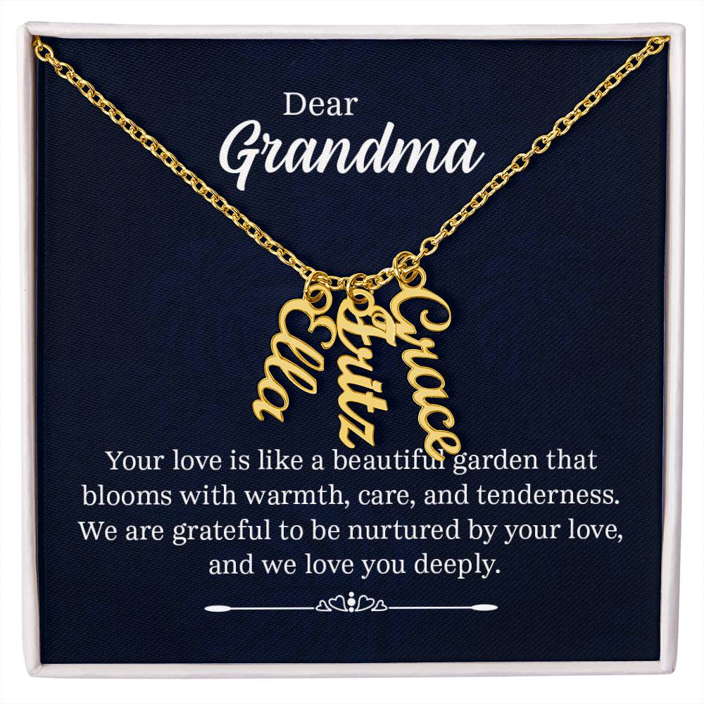 Multi Name Necklace - For Grandma