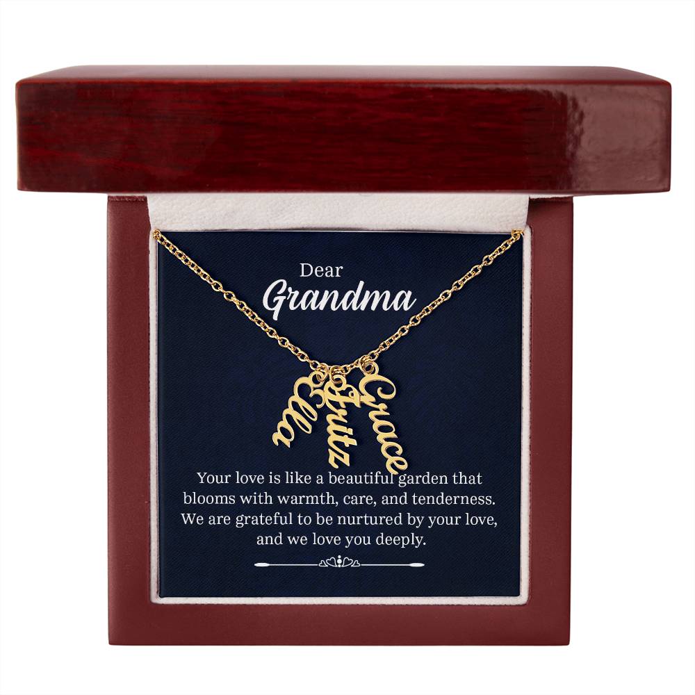 Multi Name Necklace - For Grandma