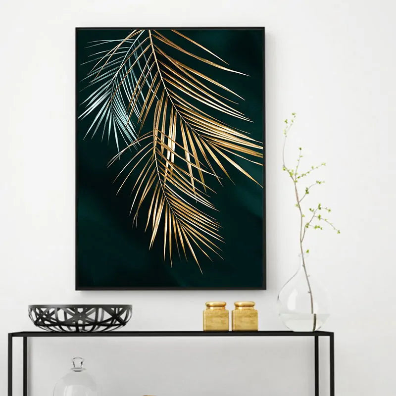 Golden Plant Prints