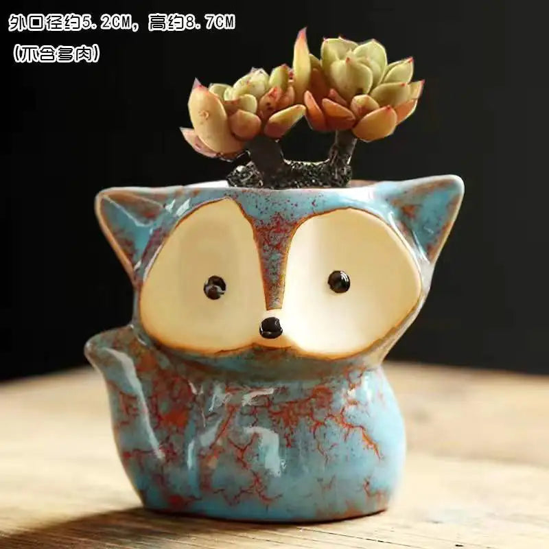 Mini Fox Plant Pot