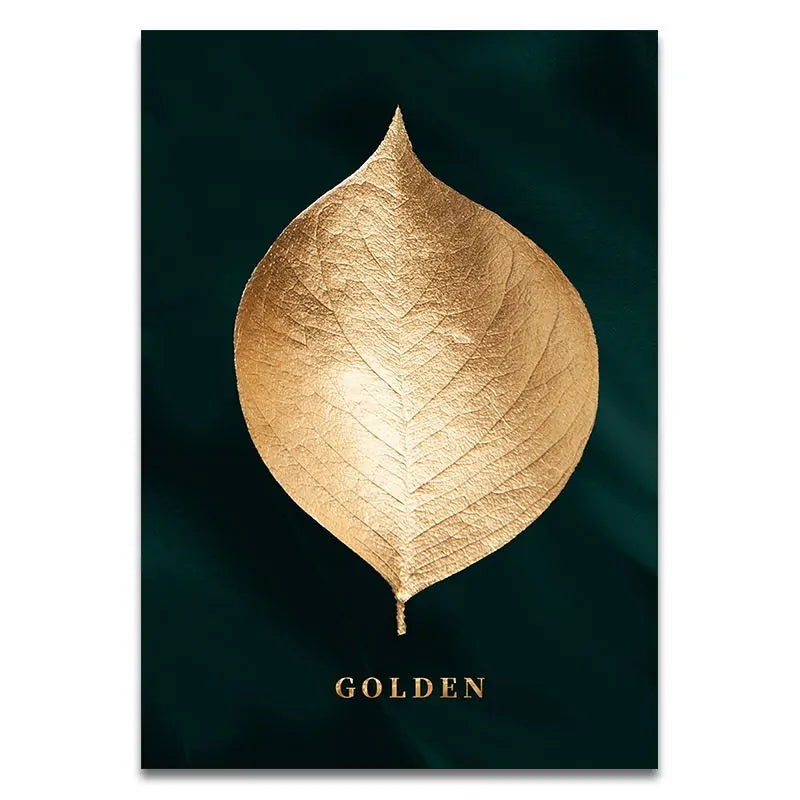 Golden Plant Prints