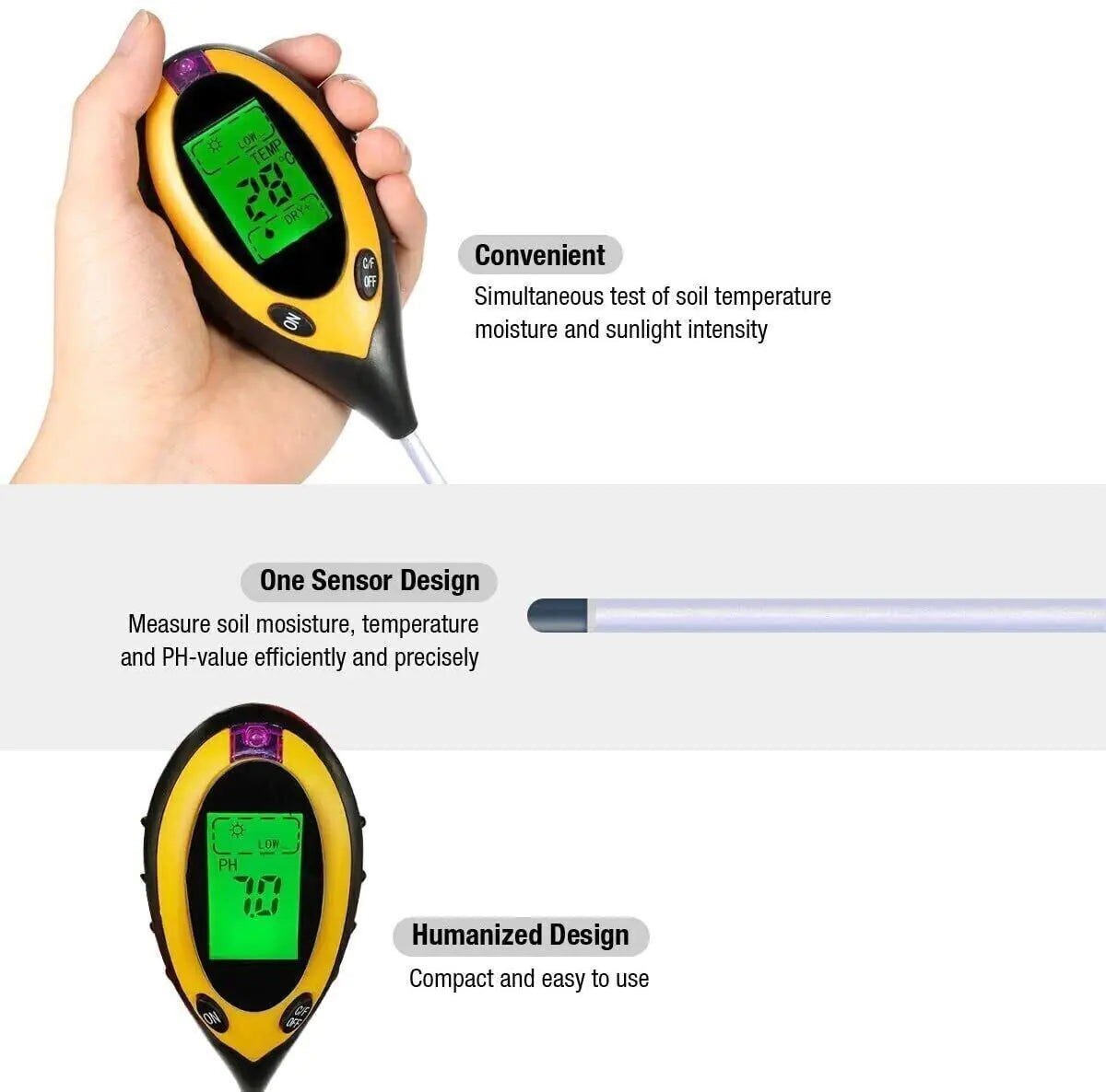 4-in-1 Digital Soil Tester