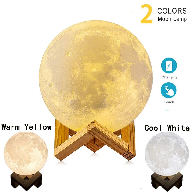 Rechargeable Moon Lamp