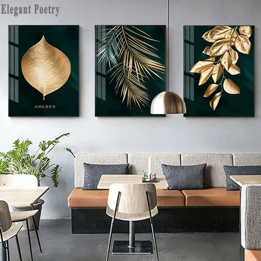 Golden Plant Prints